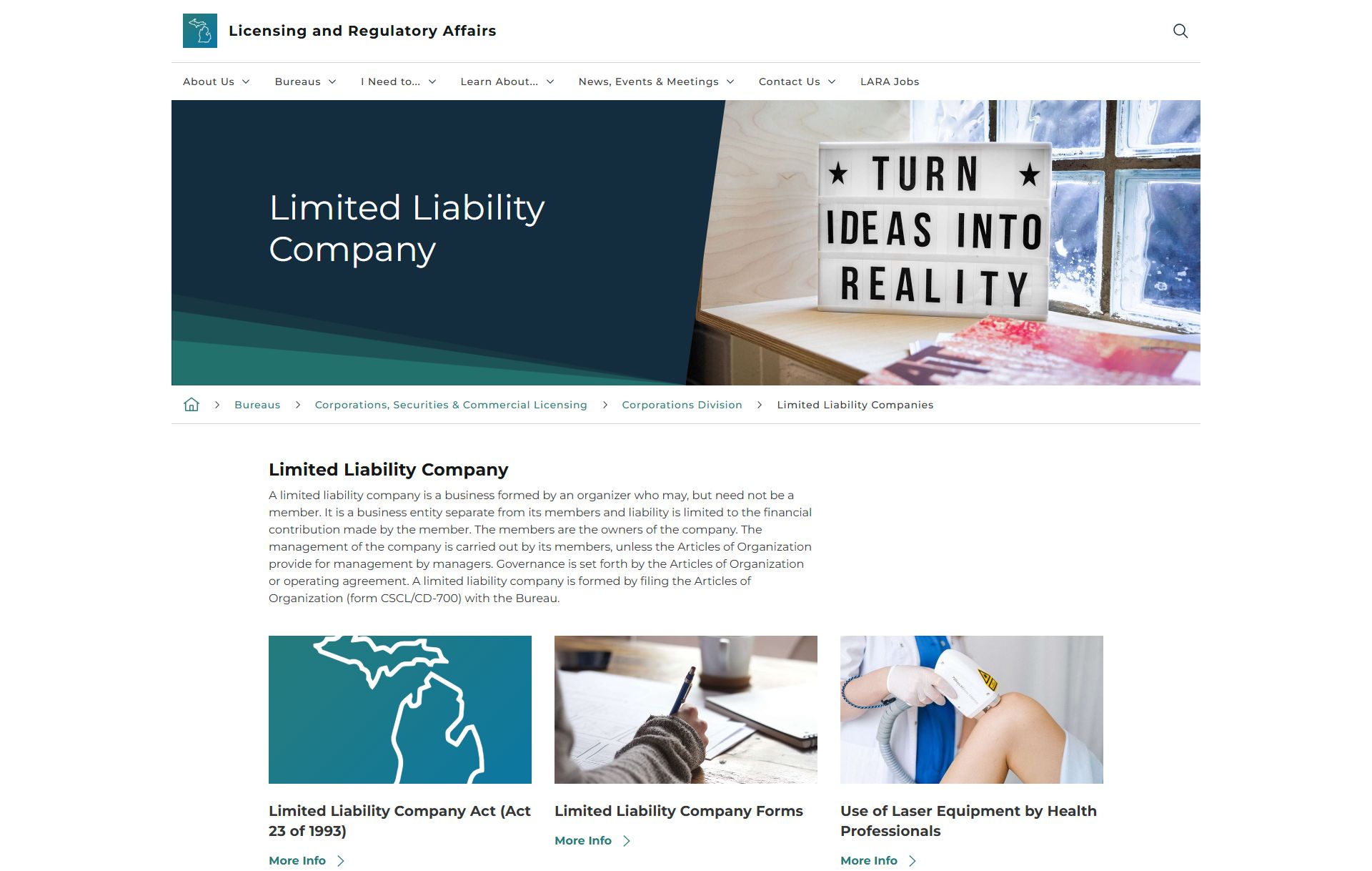 How to Start an LLC in Michigan - Michigan Secretary of State