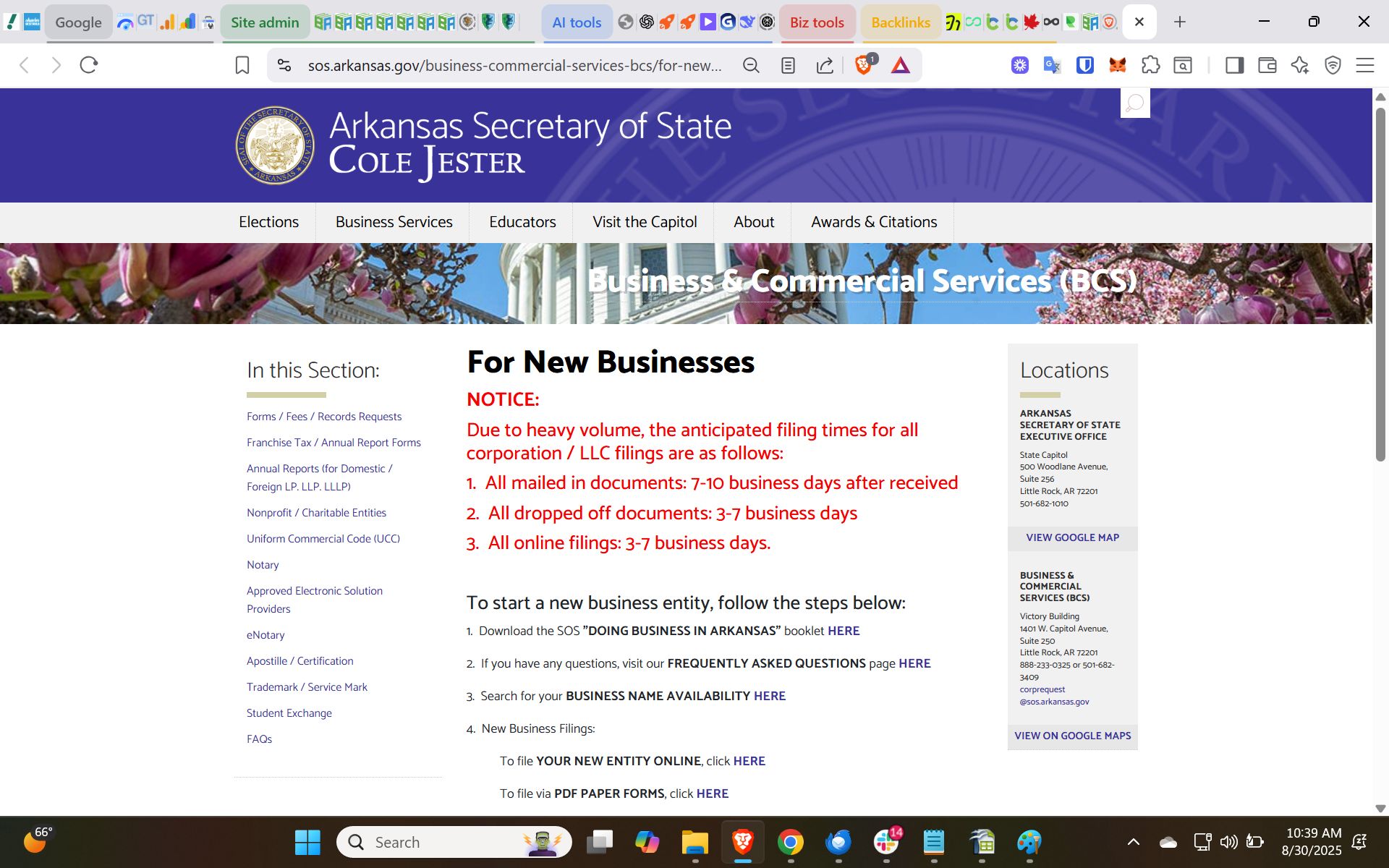 How to Start an LLC in Arkansas - Arkansas Secretary of State