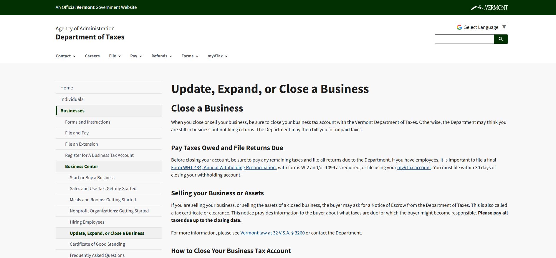How to Dissolve an LLC in Vermont