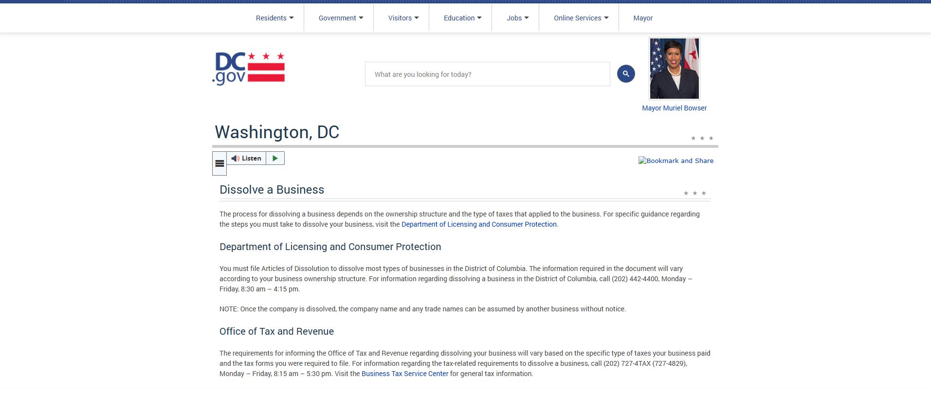 How to Dissolve an LLC in Washington D.C.