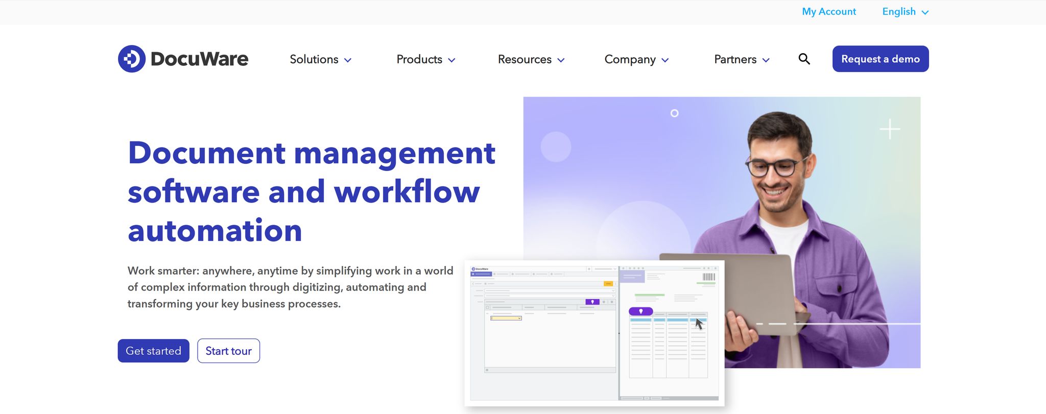 DocuWare cloud based document management system.