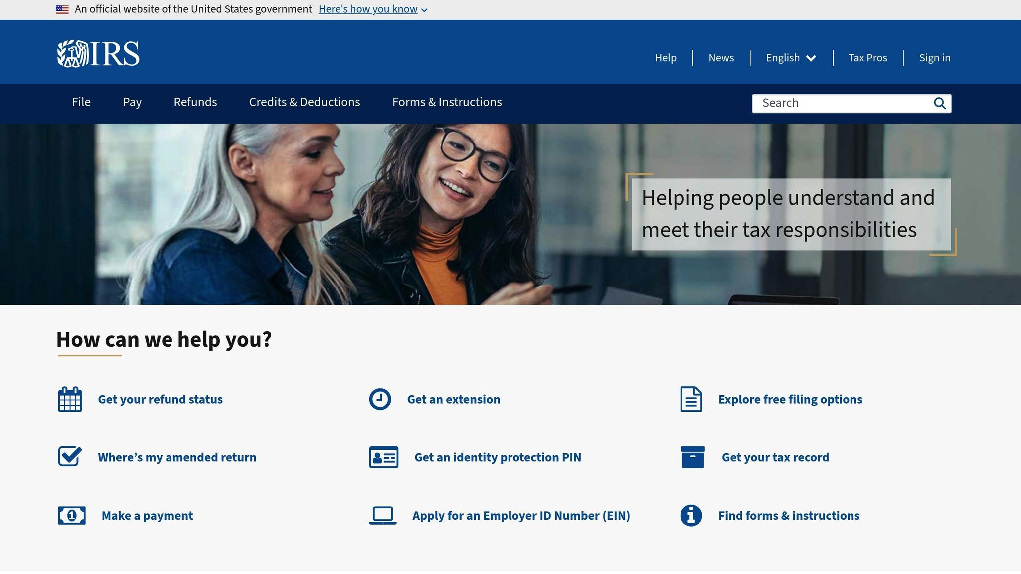 IRS tax filing an compliance