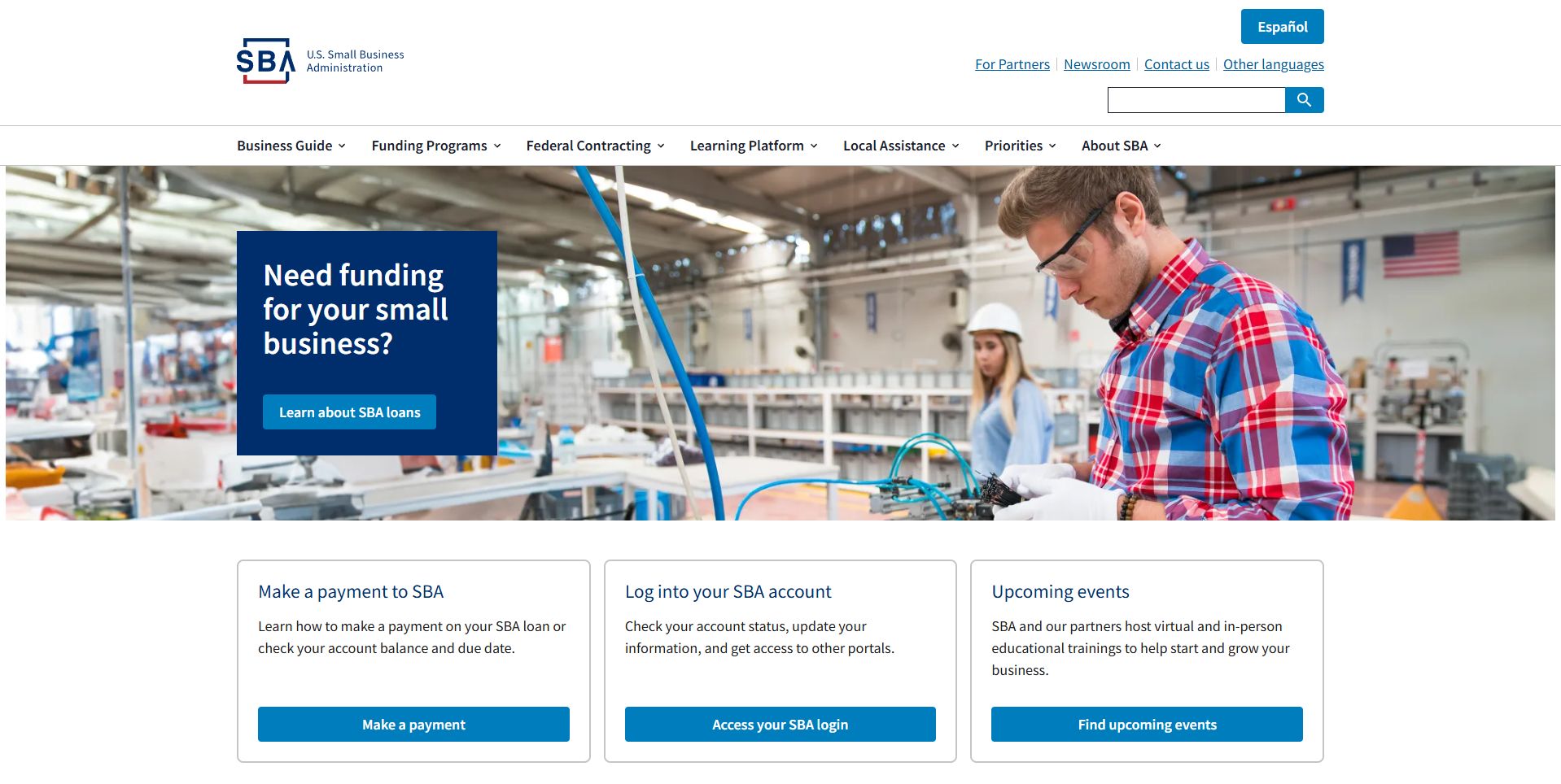 National Small business administration.