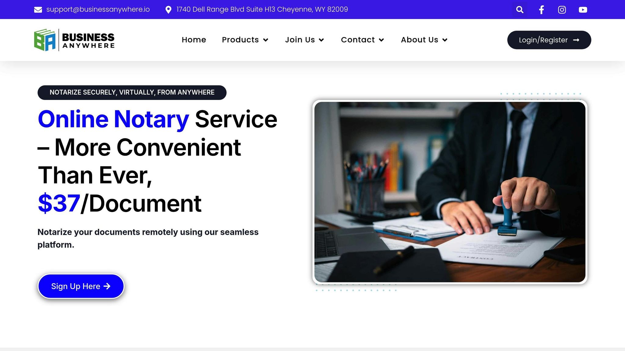 BusinessAnywhere remote notarization