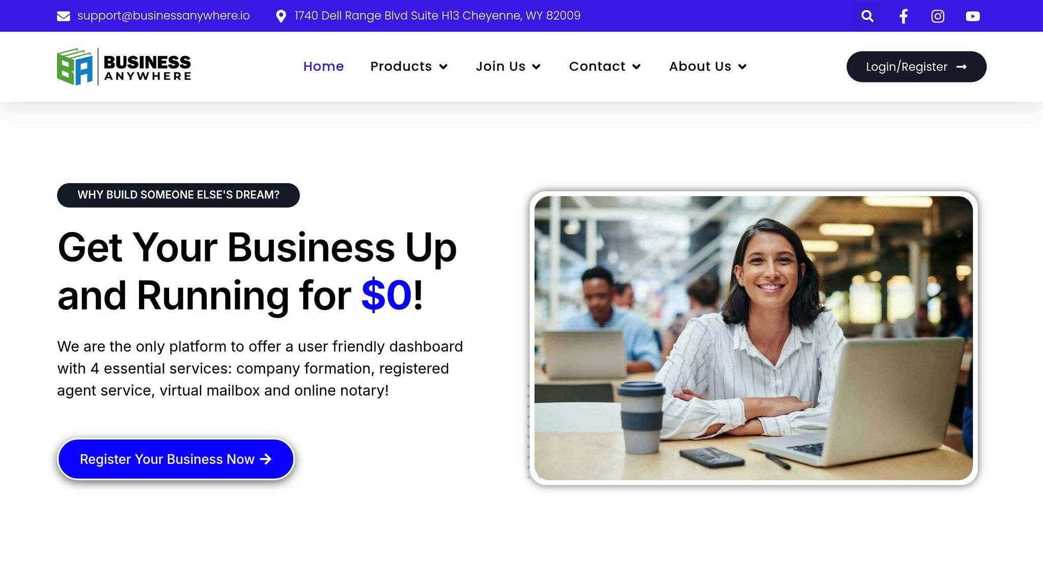 BusinessAnywhere services for non-US residents