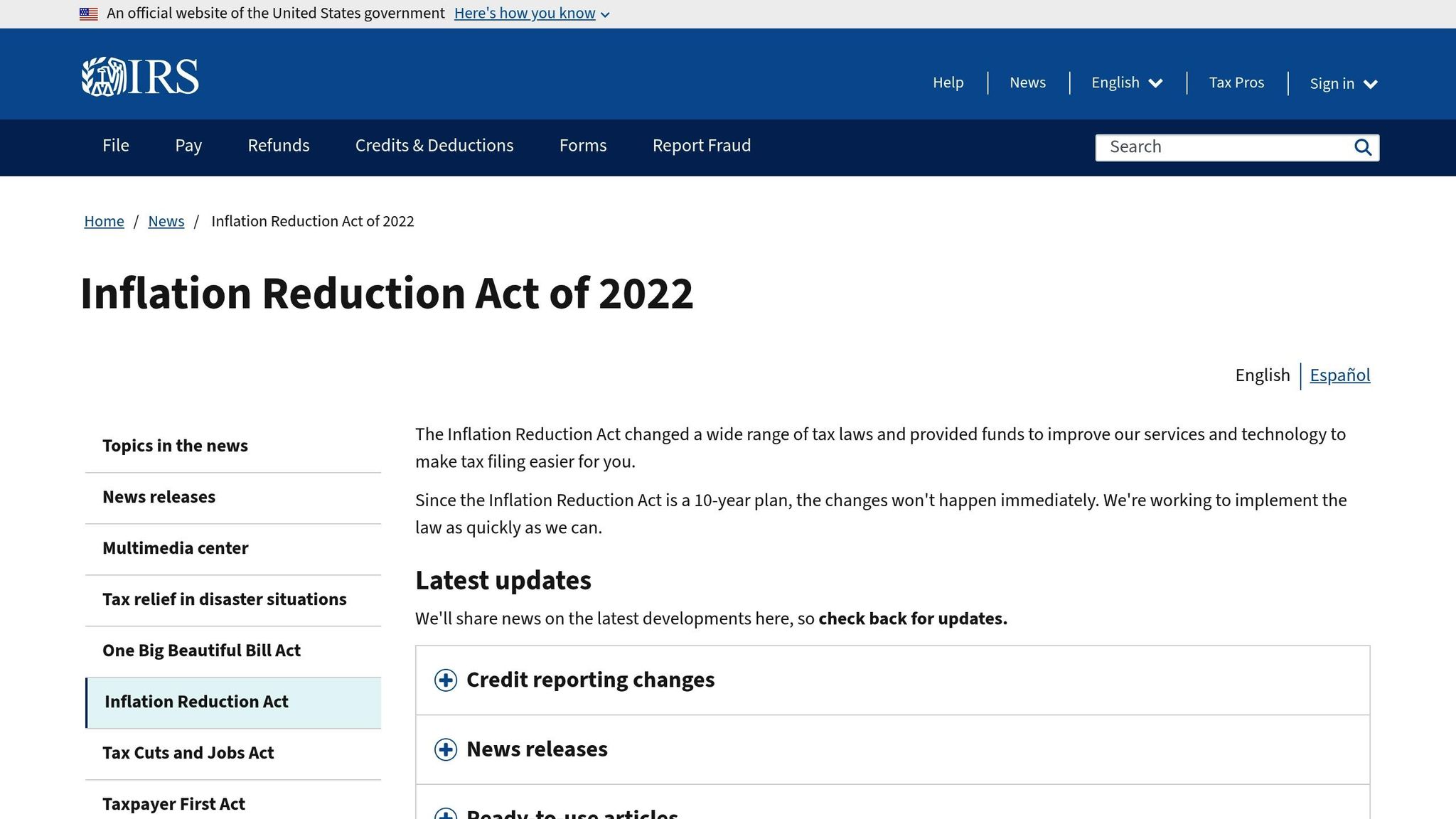 Inflation Reduction Act