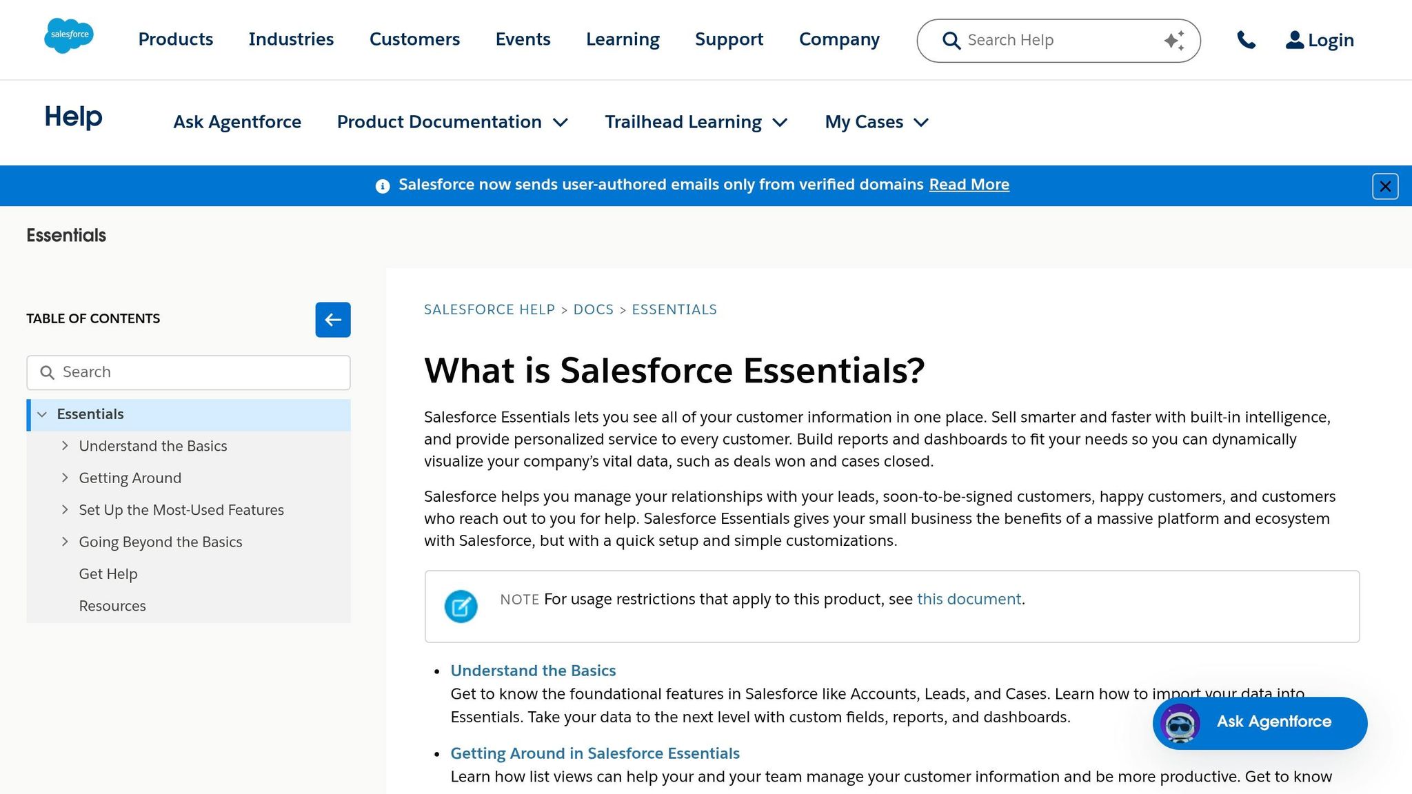 Salesforce Essentials