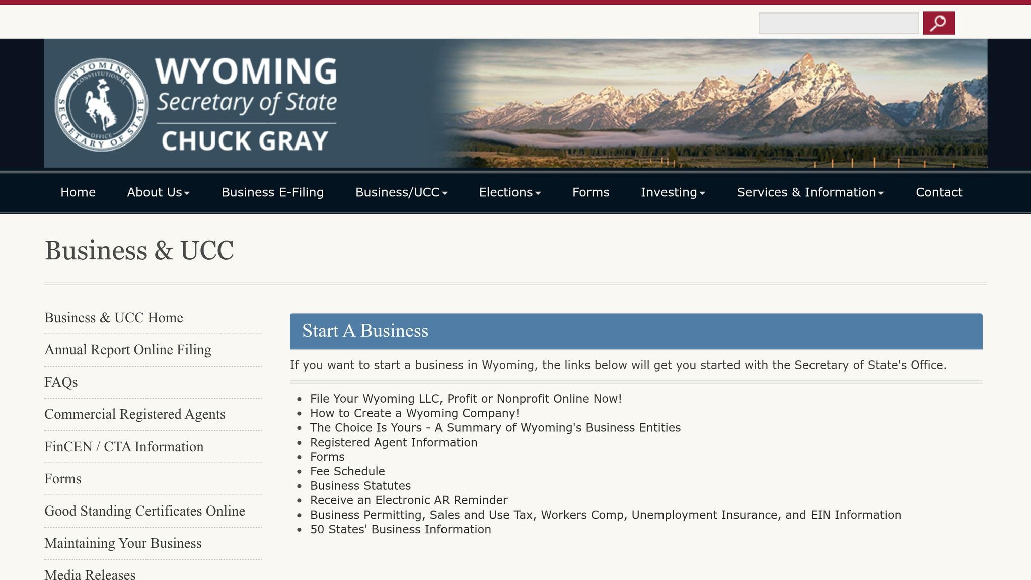 Wyoming secretary of state