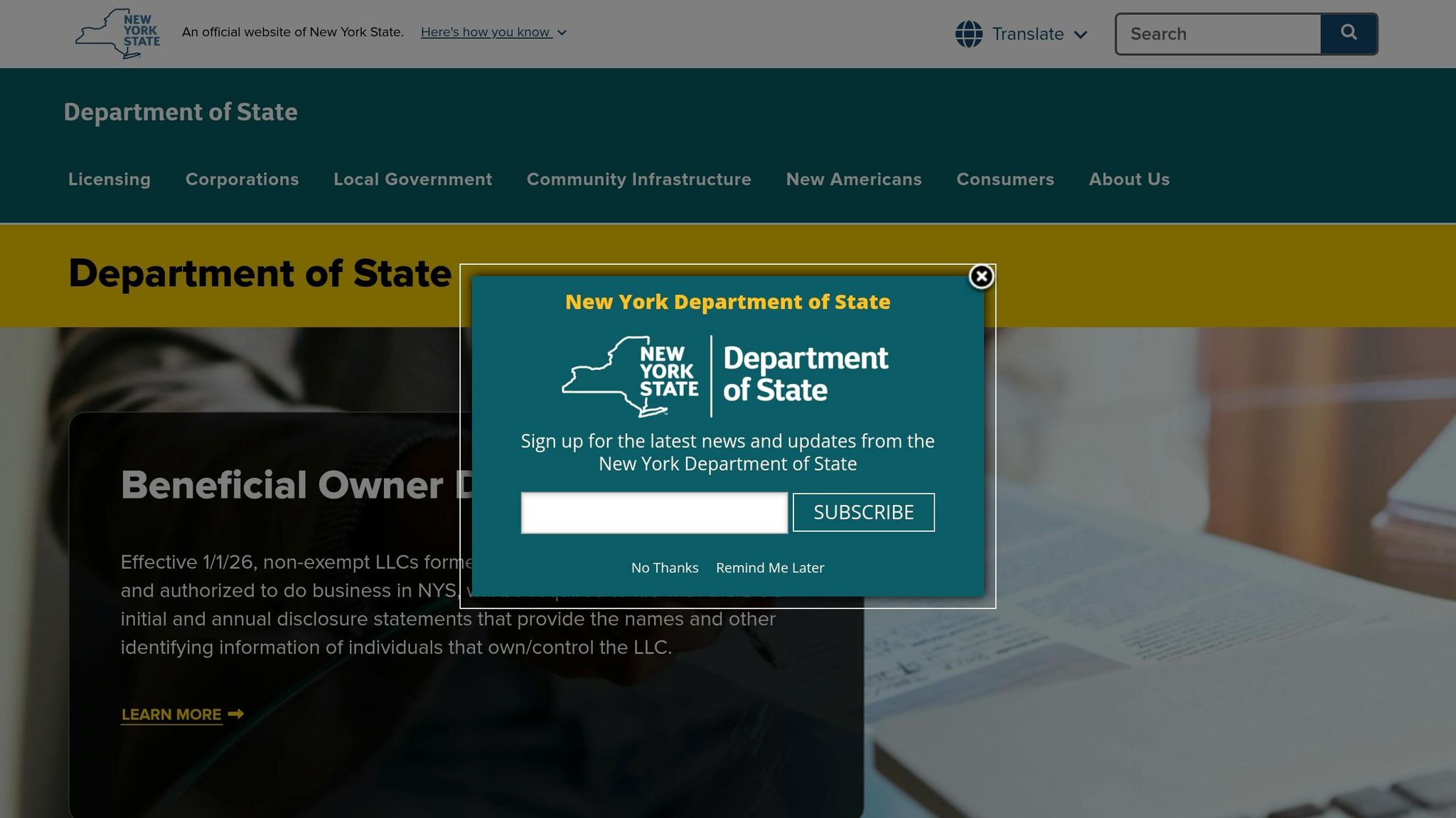 department of state