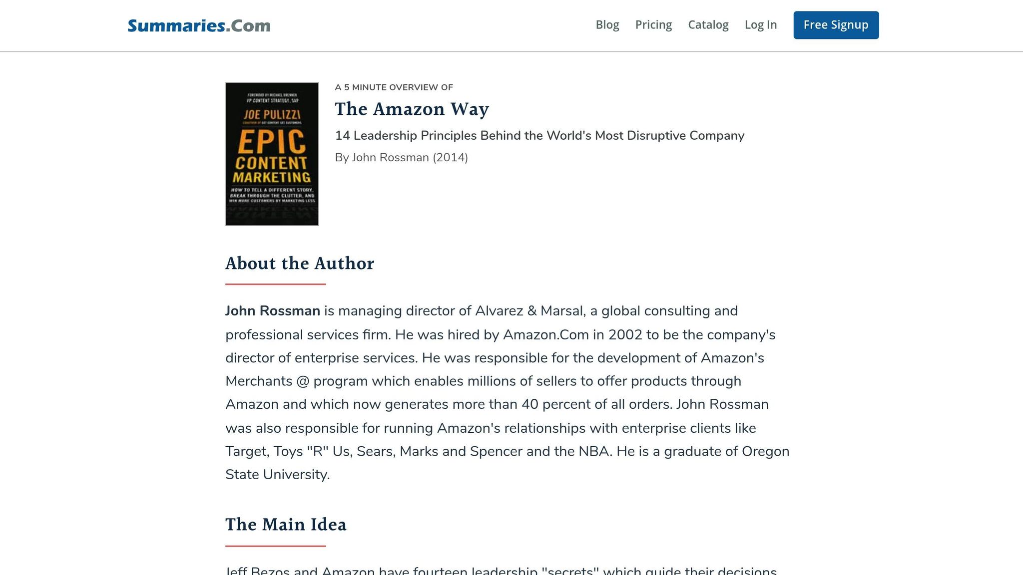 The Amazon Way