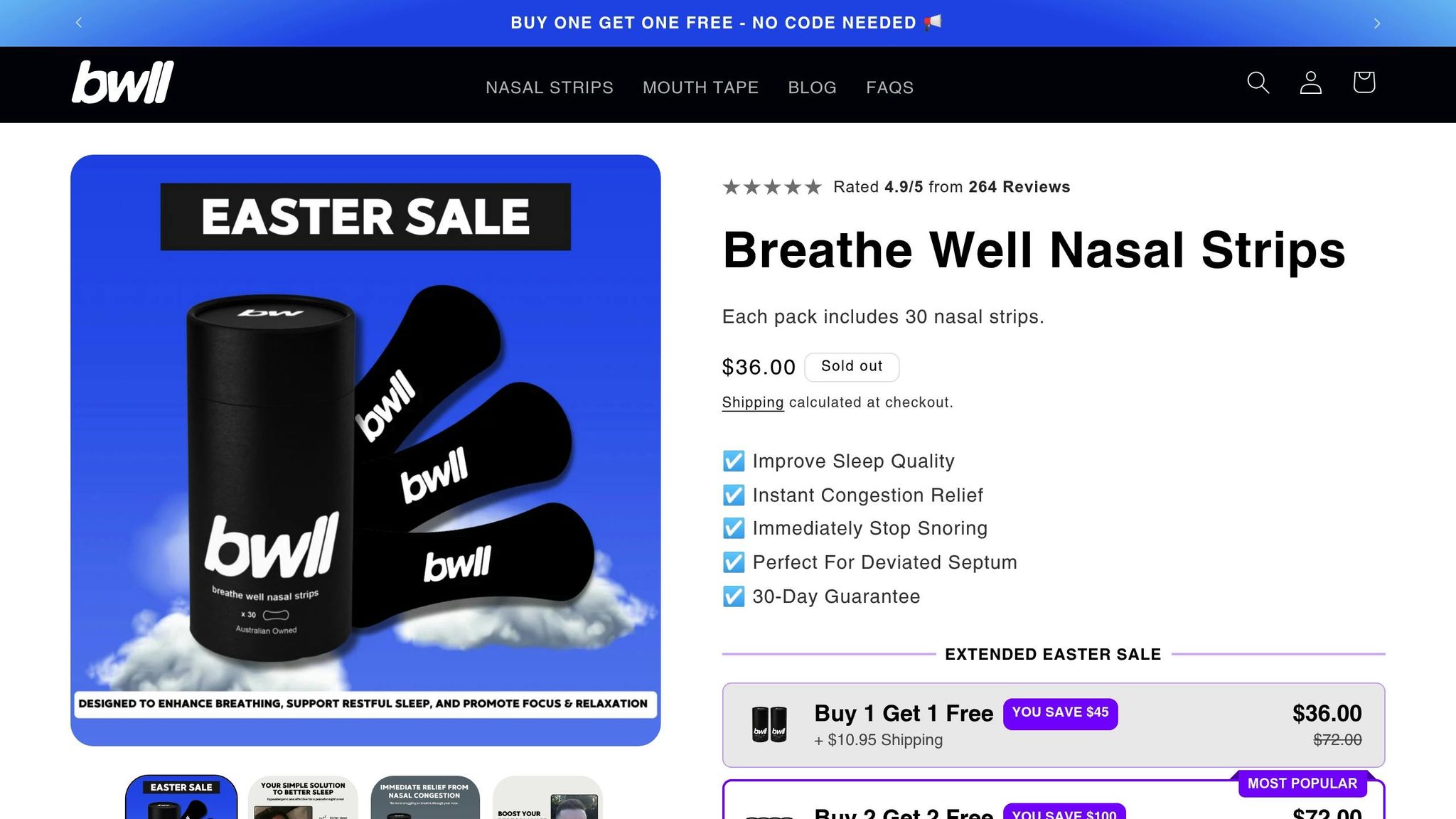 BWLL Nasal Strips