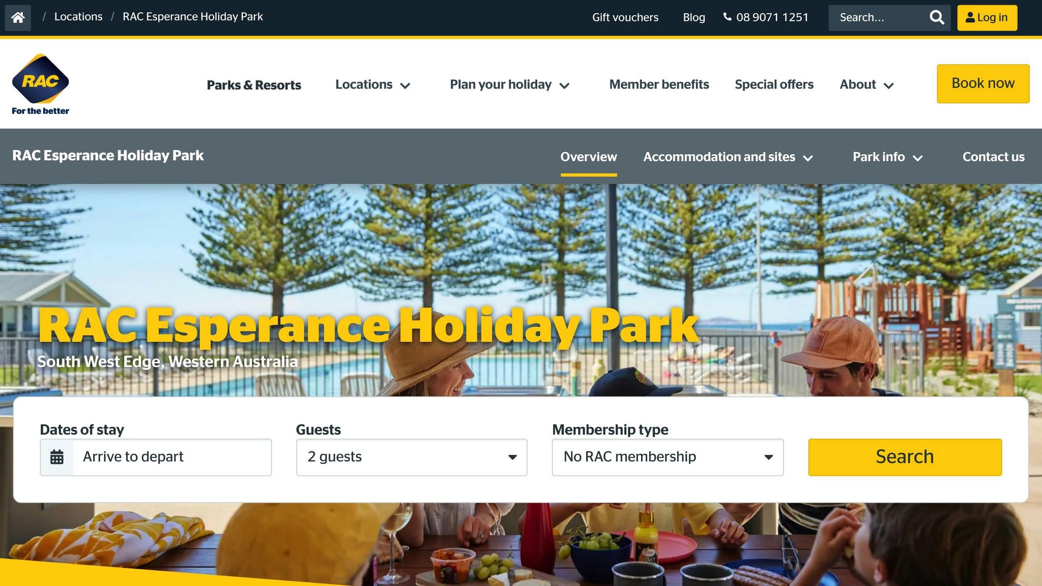 RAC Esperance Holiday Park