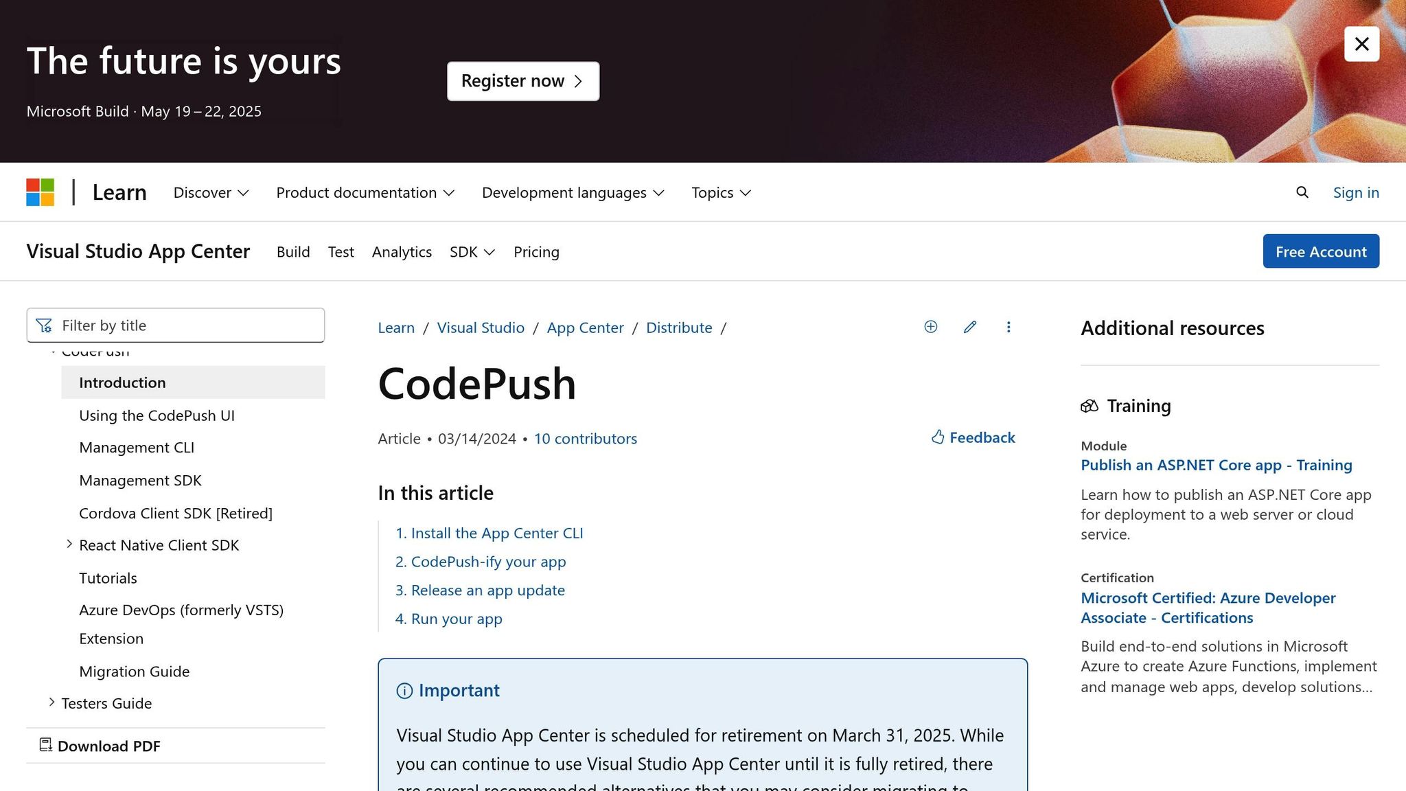 Microsoft CodePush