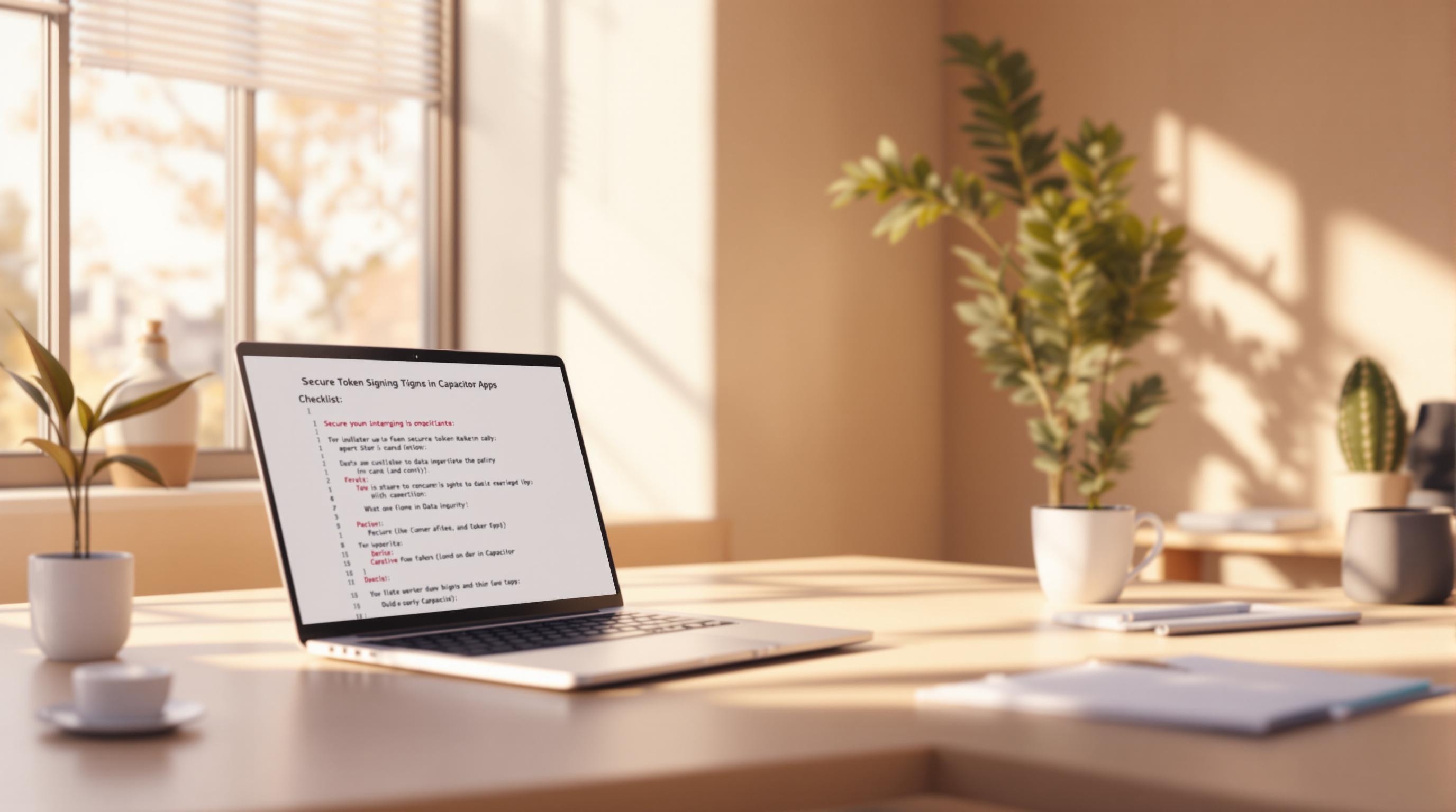 blog illustration Checklist for Token Signing in Capacitor Apps