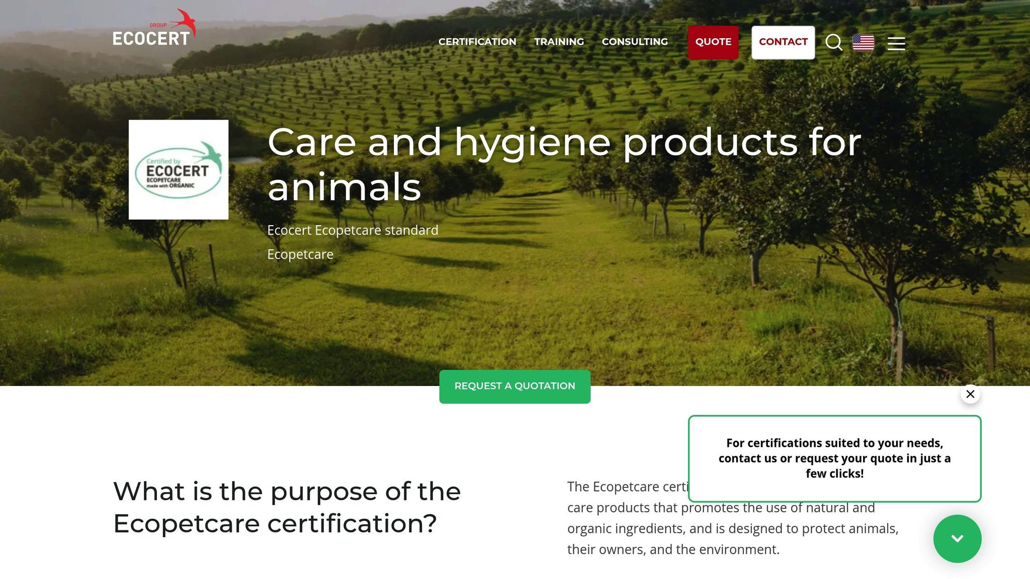 Ecocert Ecopetcare