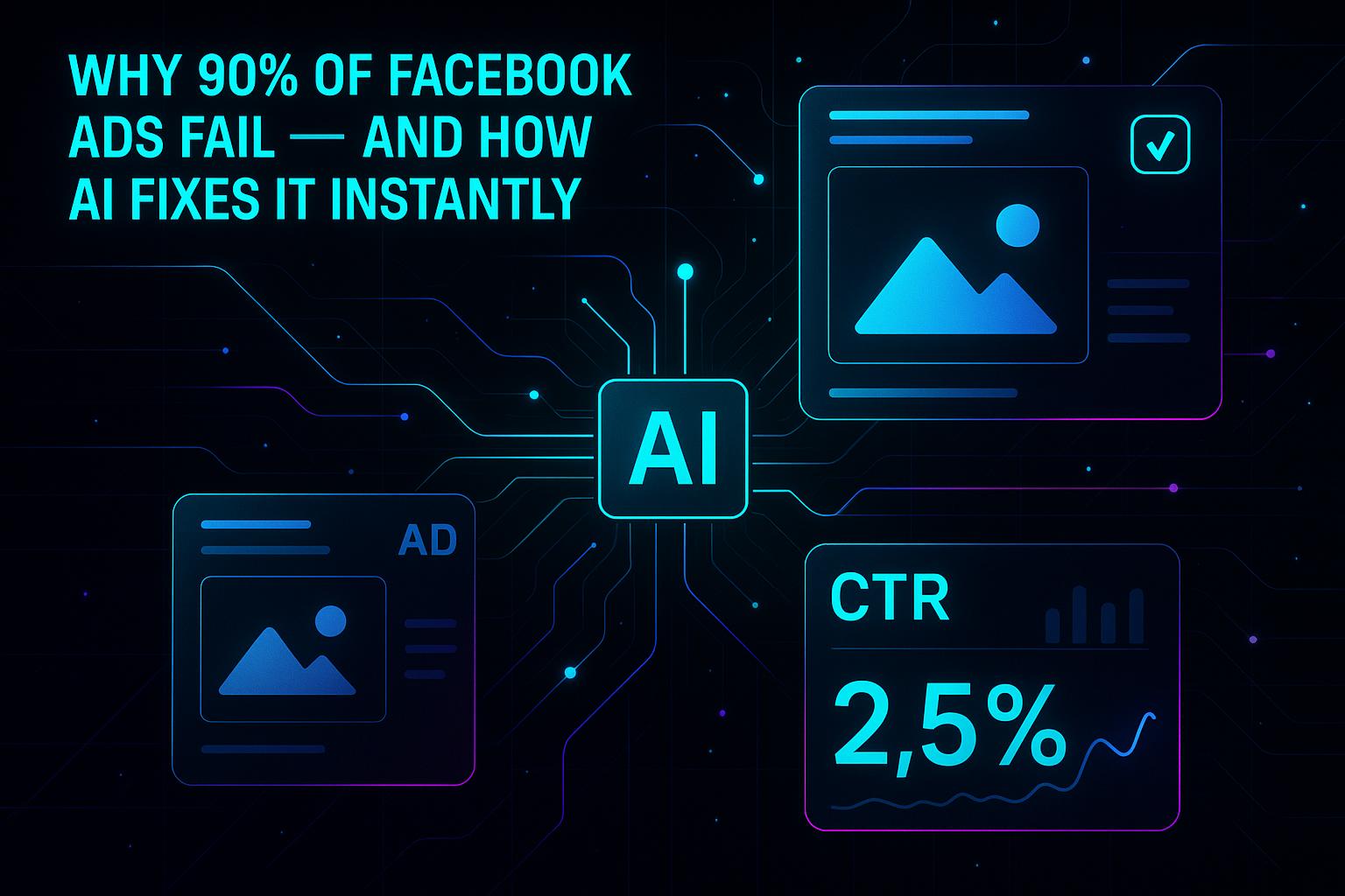 Why 90% of Facebook Ads Fail - And How AI Fixes It Instantly
