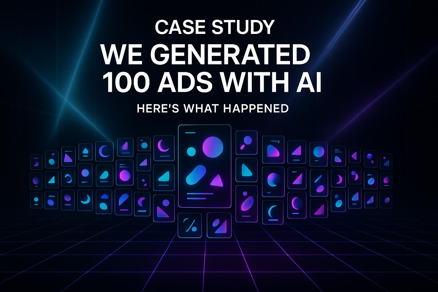 Case Study: We Generated 100 Ads with AI - Here’s What Happened