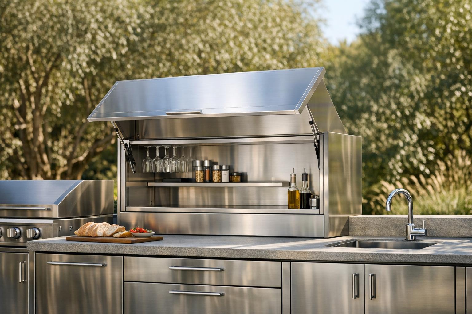 Thumbnail for: Cuisine Extérieure avec Porte Basculante : Avantages et Innovations