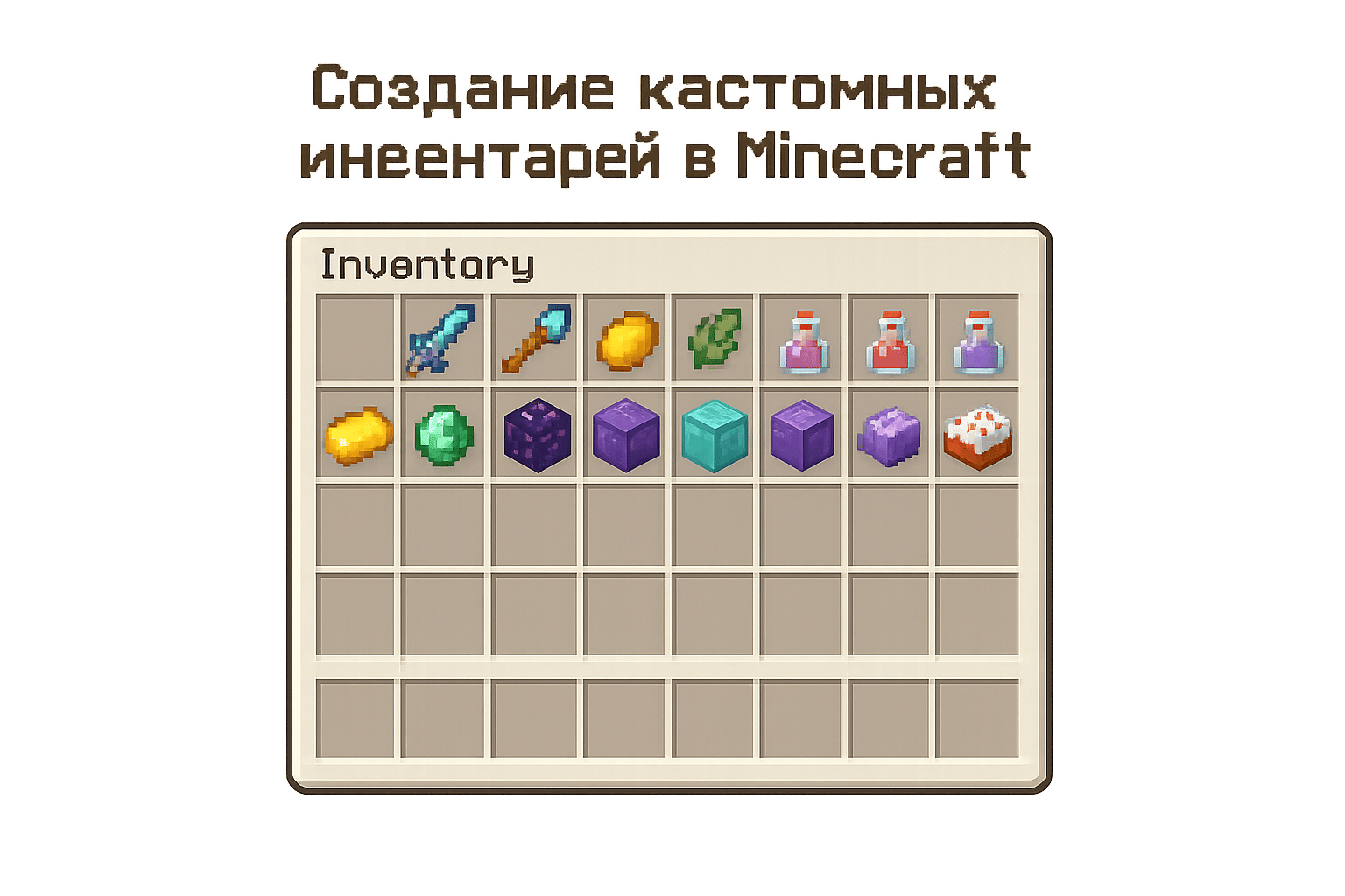 Thumbnail for: Создание Кастомных Инвентарей в Minecraft
