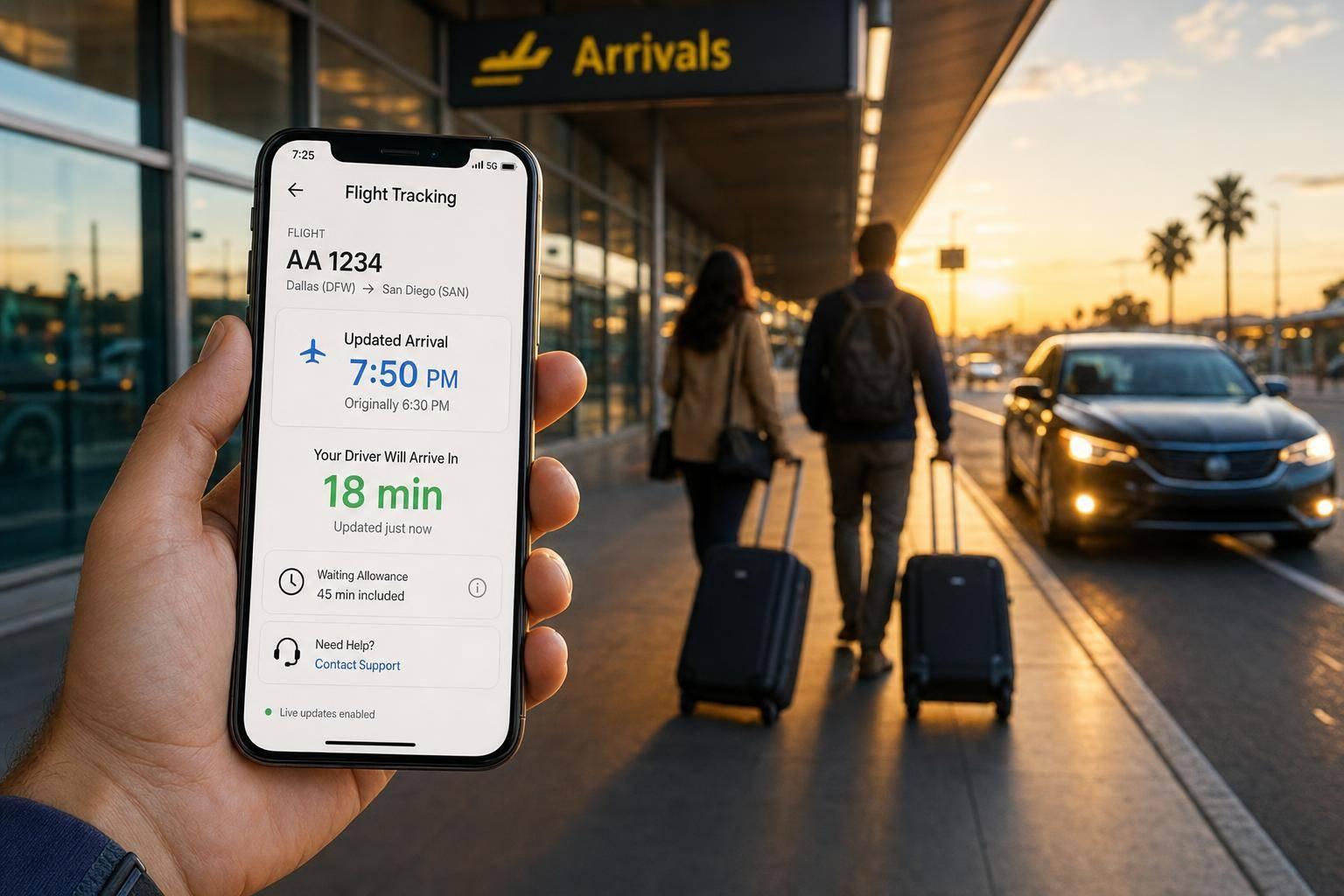Flight Delayed? Here's How Airport Pickup Tracking Works