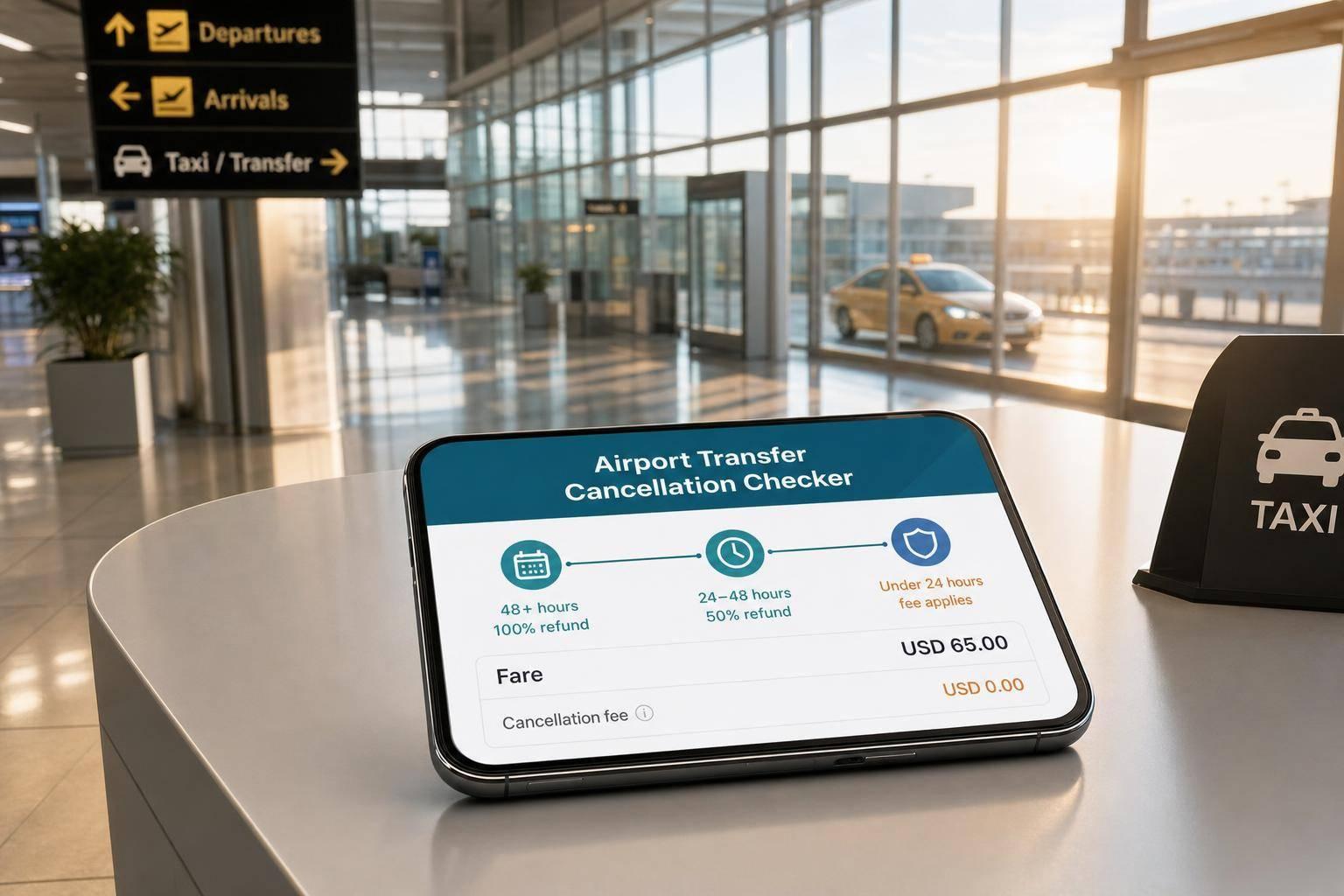 Airport Transfer Cancellation Policy Checker