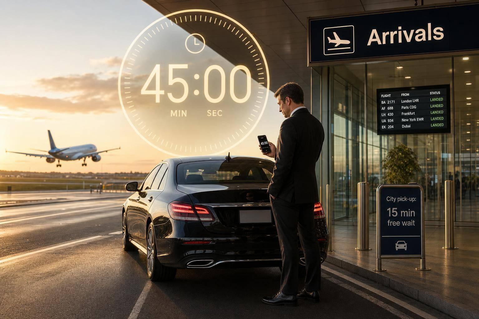 Airport Pickup Delay Policy: Price and Wait Time