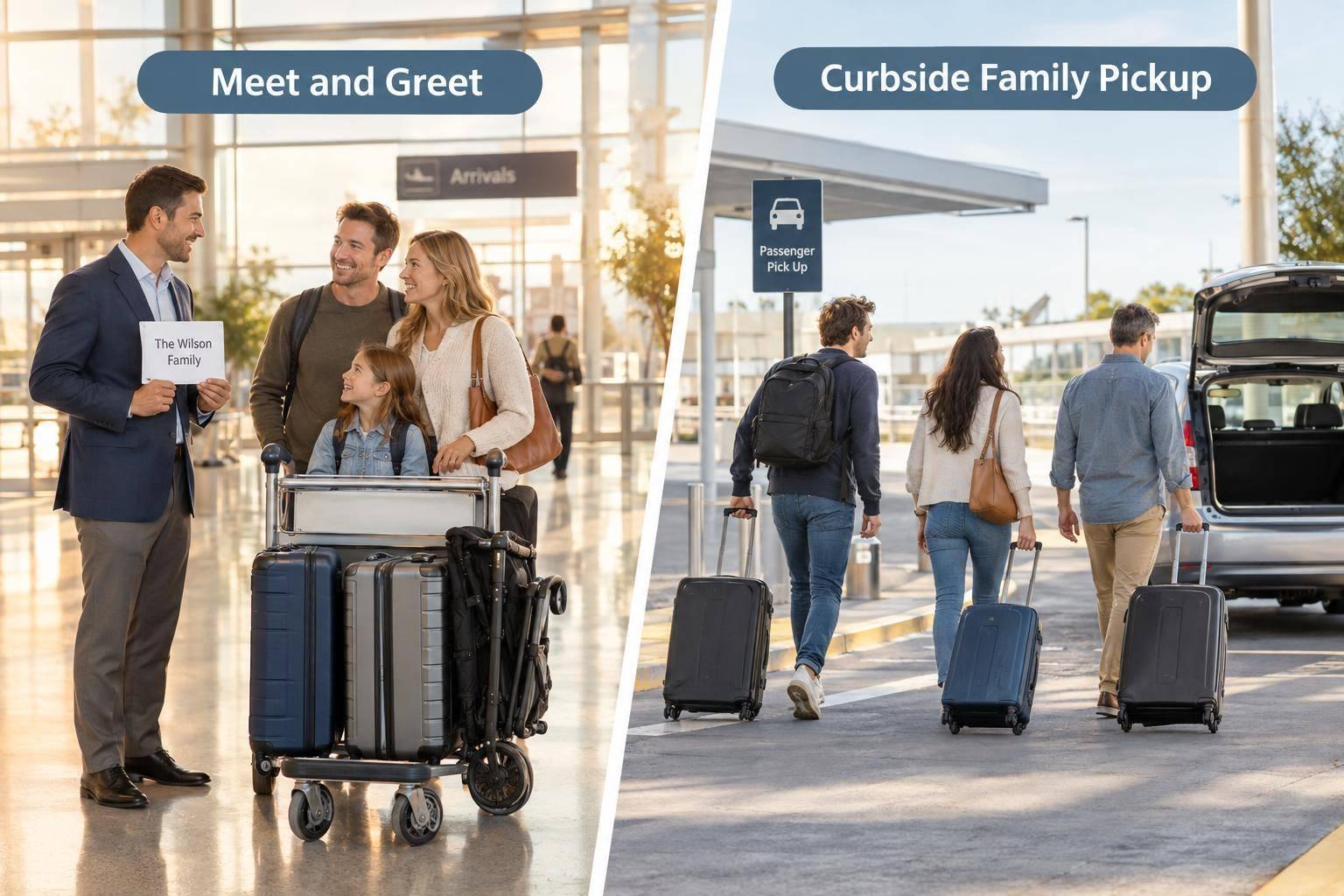 Meet and Greet vs Curbside Family Pickup