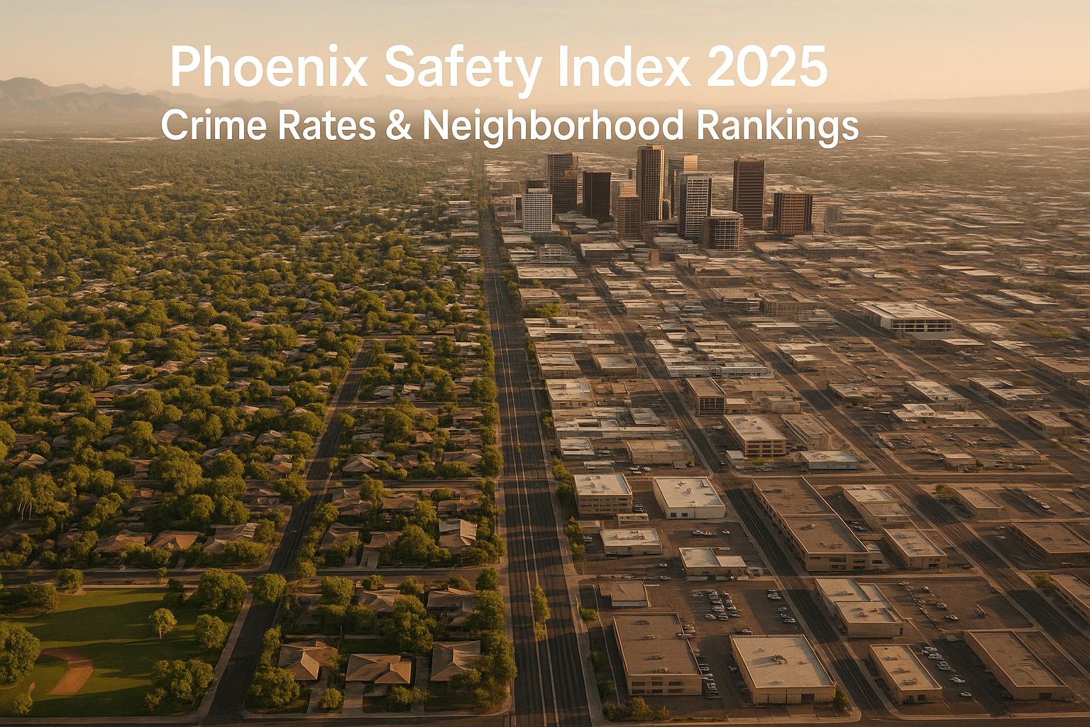 Phoenix Safety Index 2026: Crime Rates & Neighborhood Rankings | AdensZip