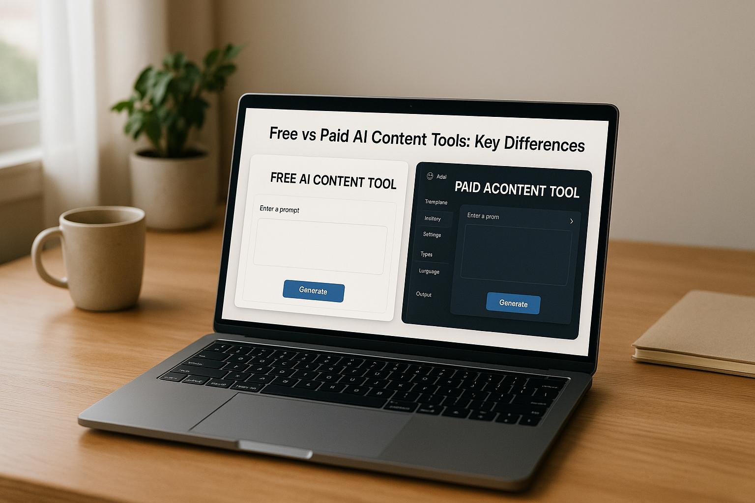 Thumbnail for: Free vs Paid AI Content Tools: Key Differences
