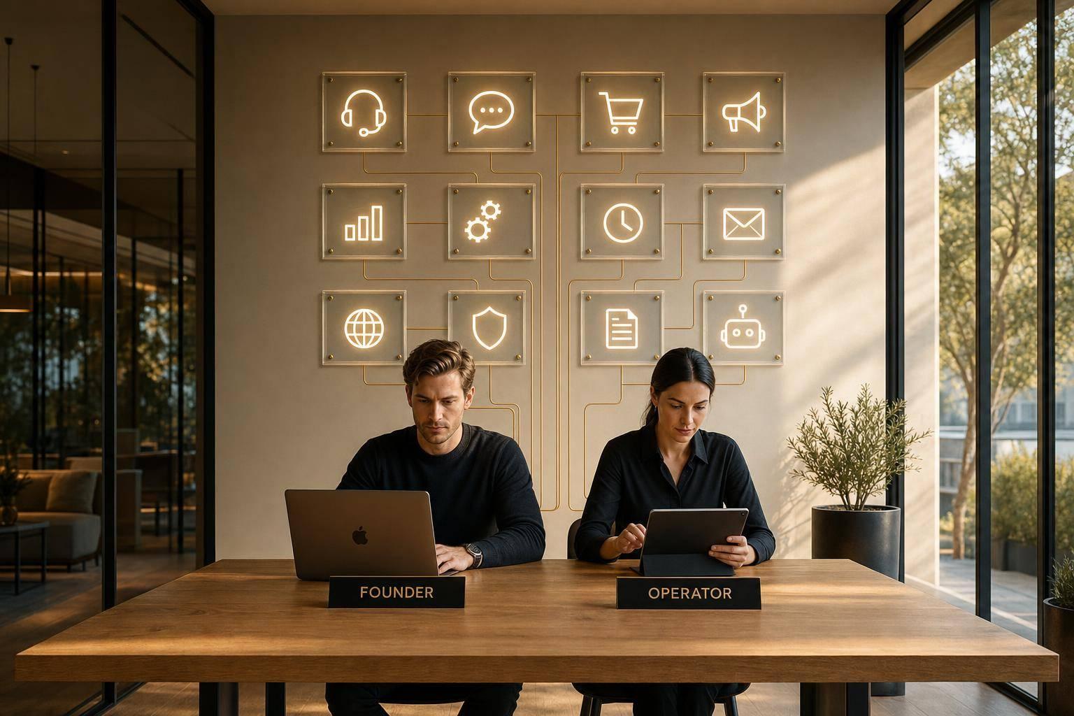 The New Org Chart: 1 Founder, 1 Operator, 12 Agents