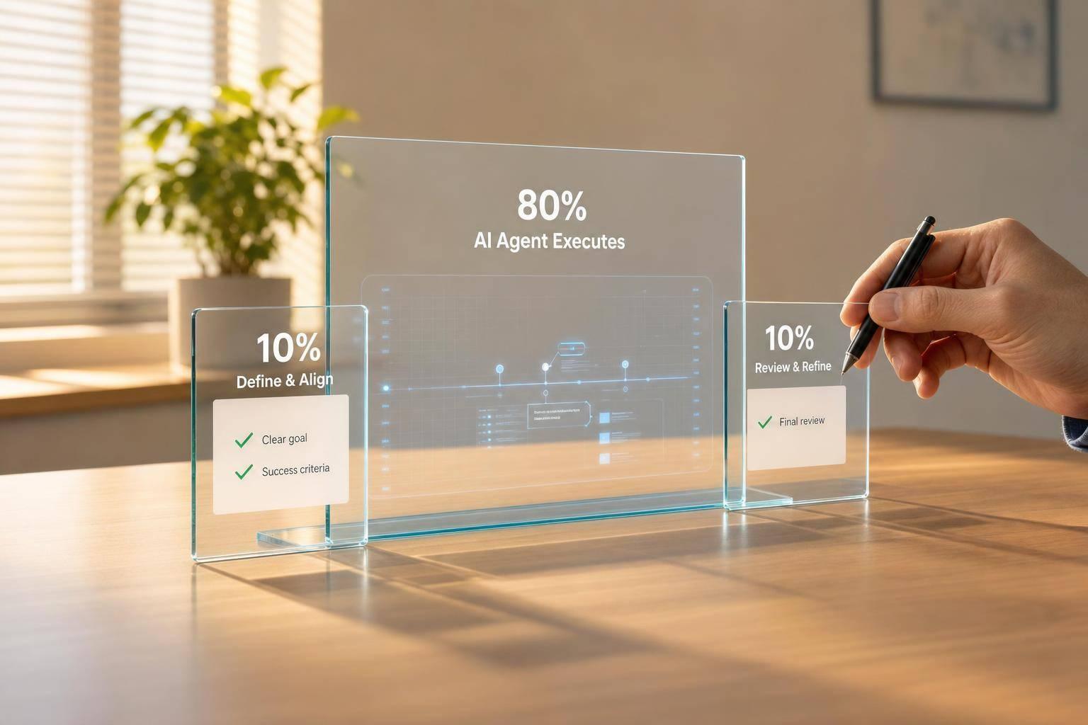 The 10/80/10 Rule for Delegating to AI Agents
