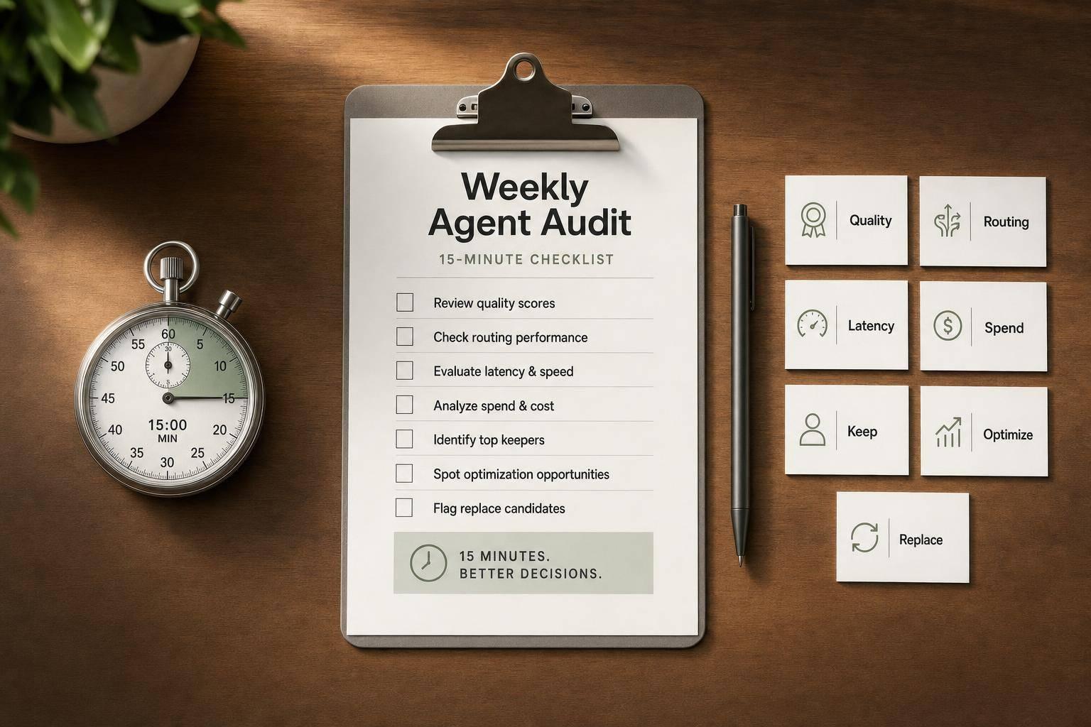 The 15-Minute Weekly Agent Audit (Checklist Inside)