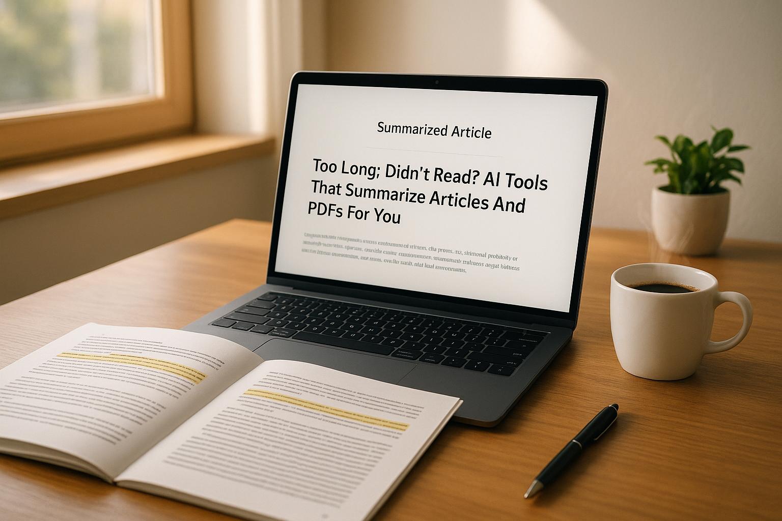 Too Long; Didn’t Read? AI Tools That Summarize Articles And PDFs For You thumbnail