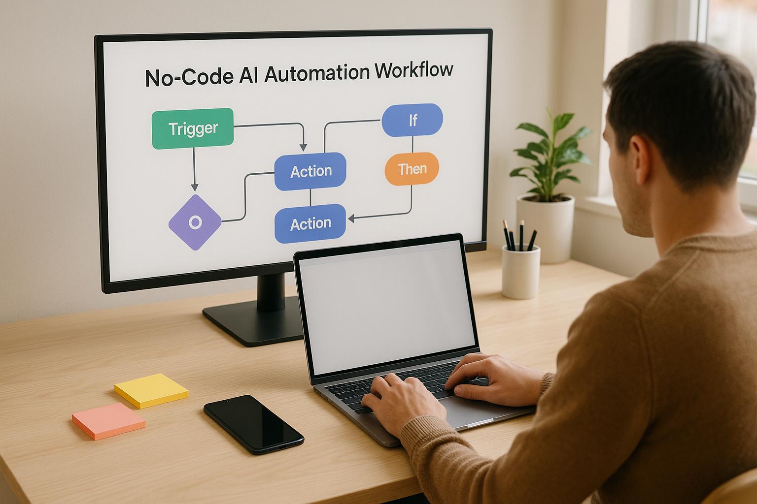 Thumbnail for: Complete Guide to No-Code AI Automation Workflows