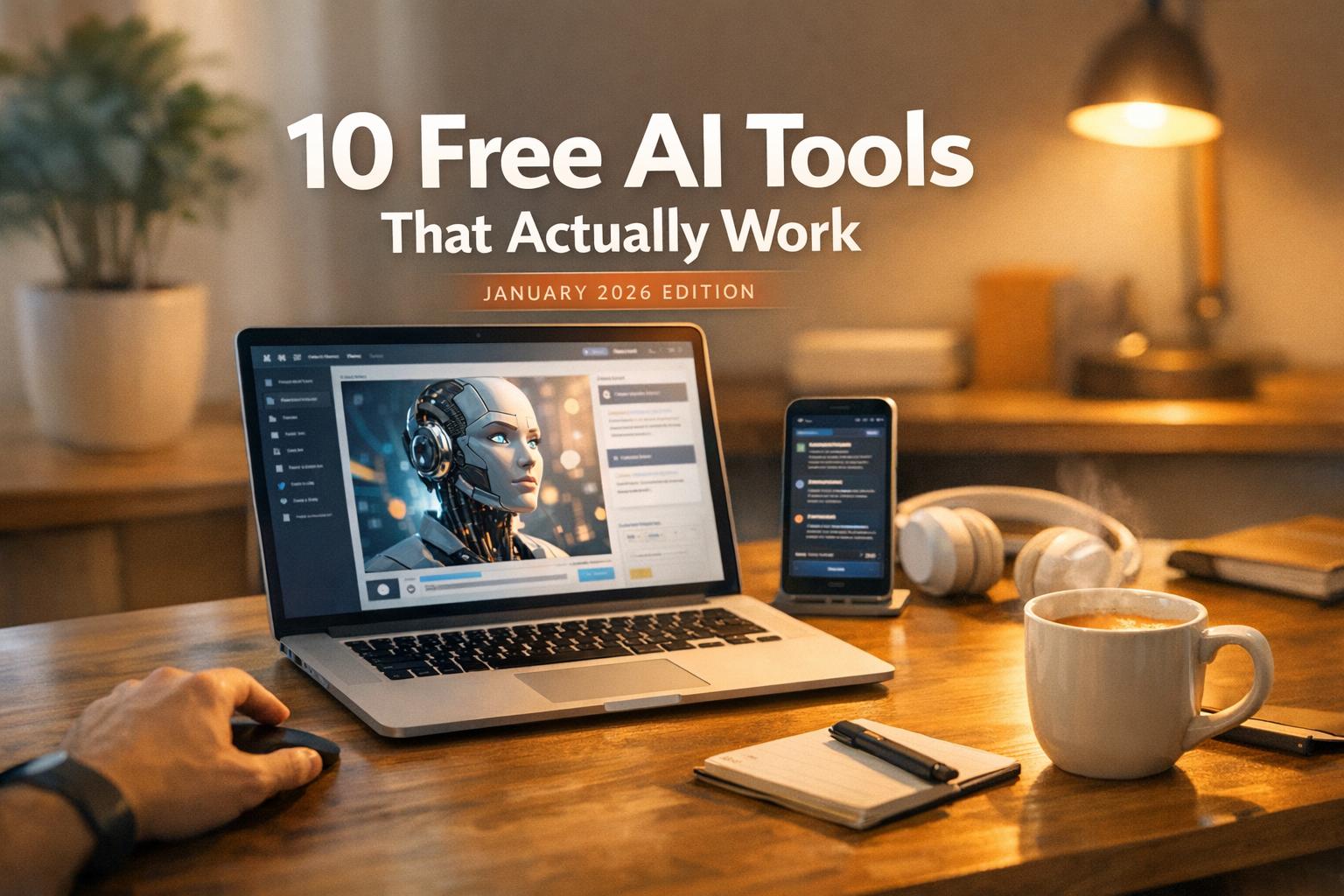 Thumbnail for: 10 Free AI Tools That Actually Work (January 2026 Edition)