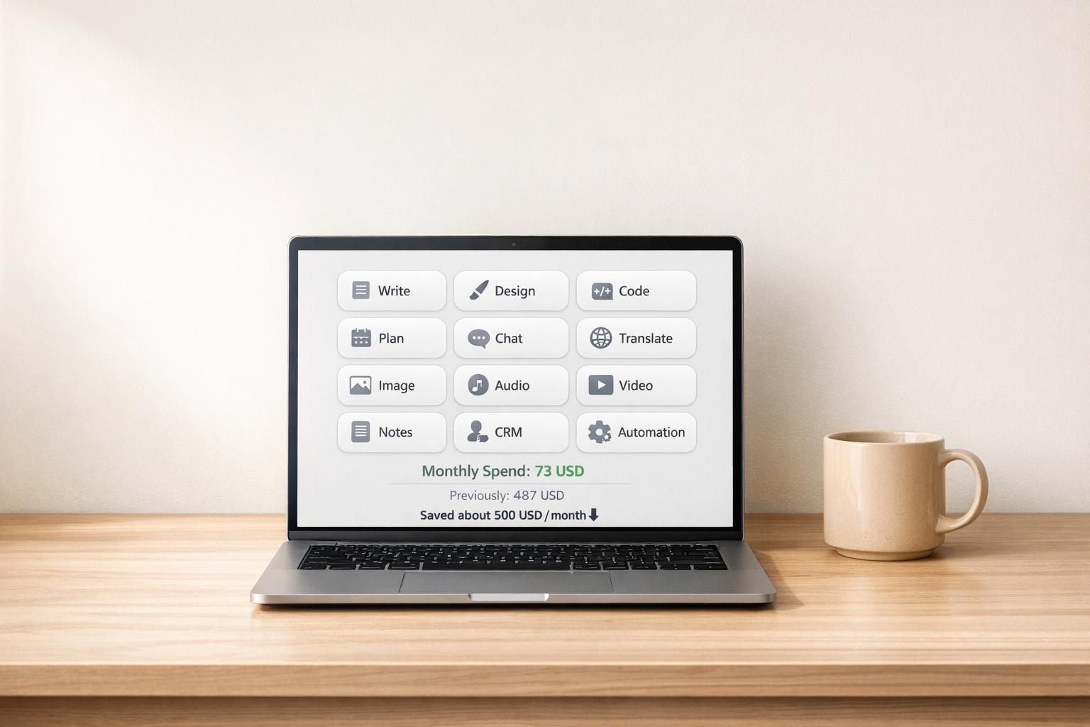 12 AI Apps That Replaced My Entire Software Stack (and Saved Me $500/Month)