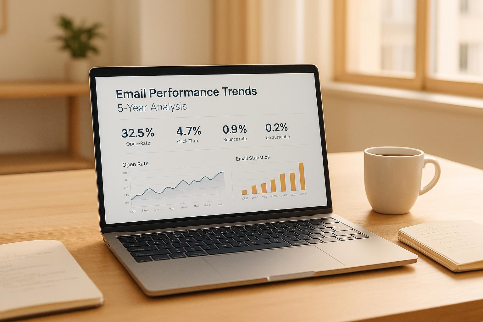 Thumbnail for: Email Performance Trends: 5-Year Analysis