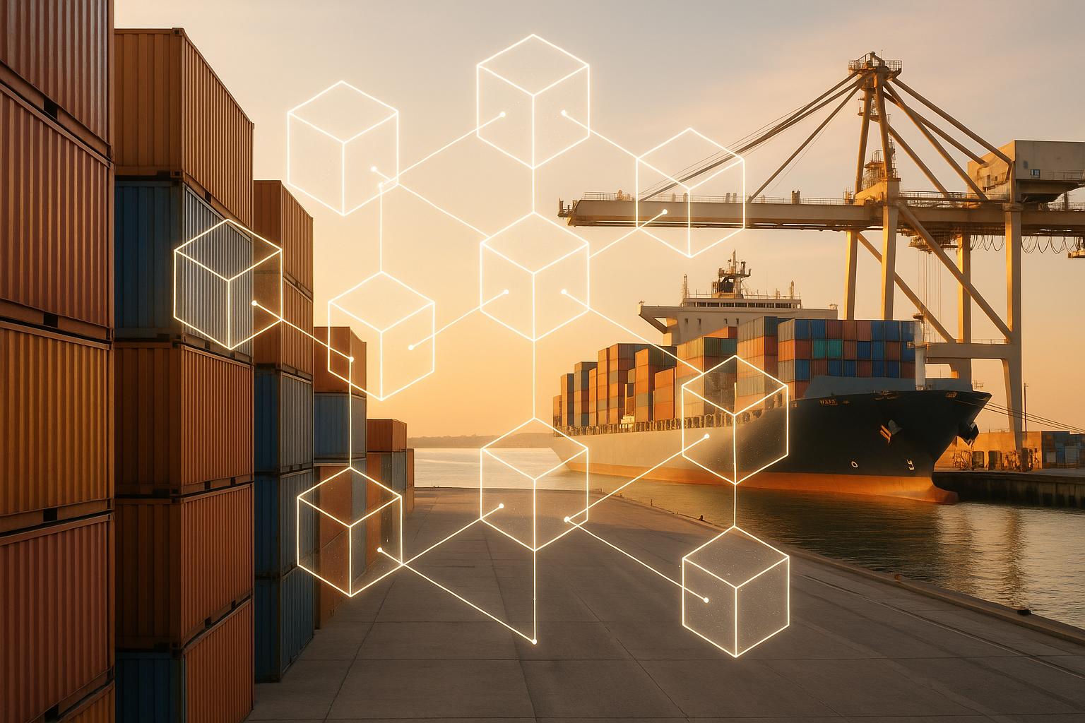 Thumbnail for: How Blockchain Improves Supply Chain Visibility