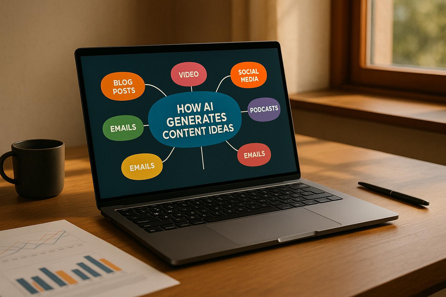 Thumbnail for: How AI Generates Content Ideas