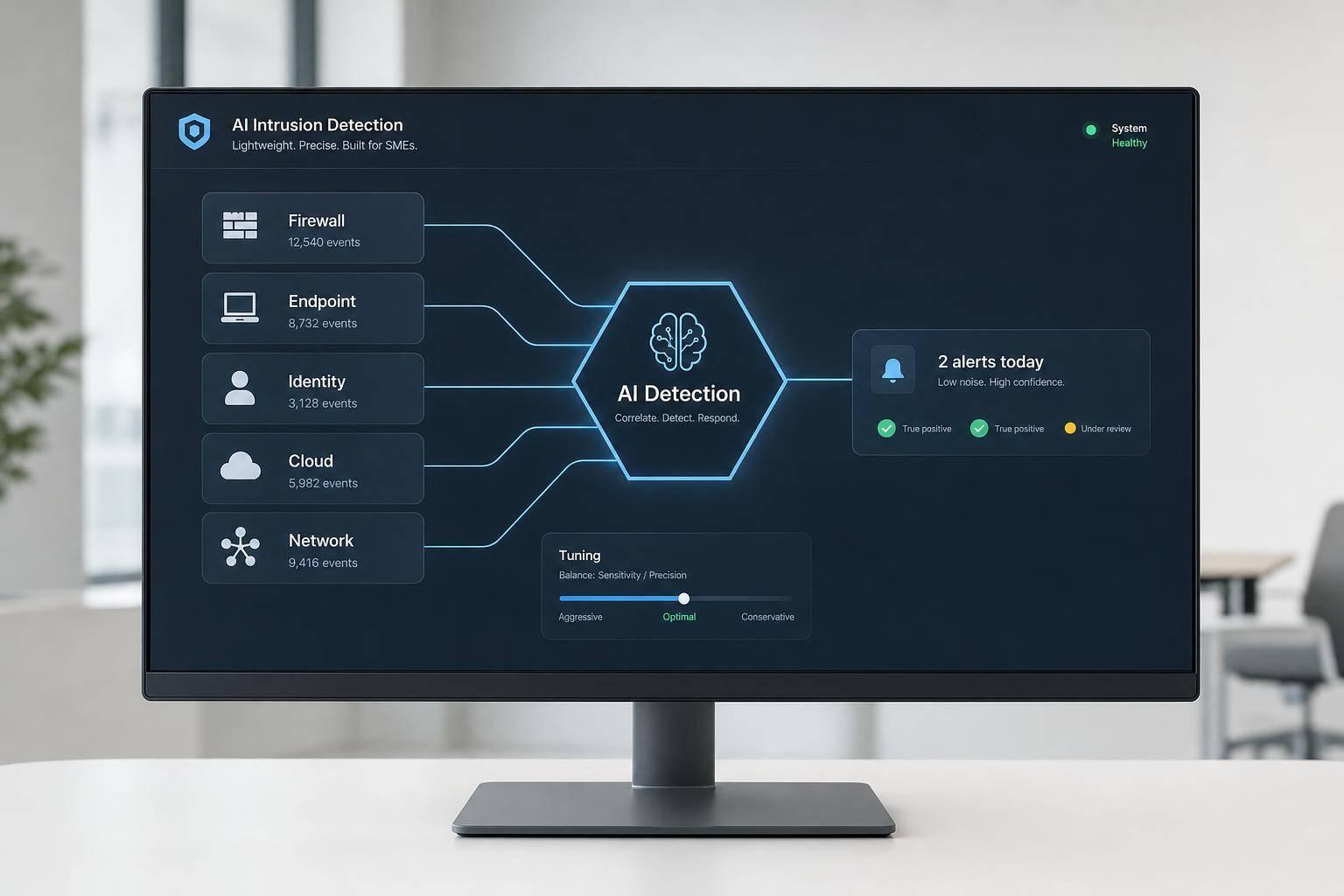 Thumbnail for: Lightweight AI Intrusion Detection for SMEs