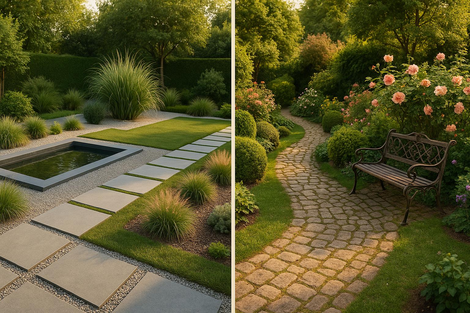 Modern vs. Classic Garden Themes: AI Design Tips