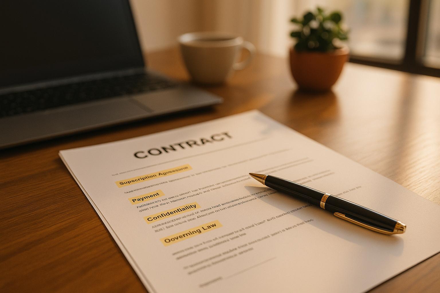 Thumbnail for: Subscription Contracts: Key Legal Clauses