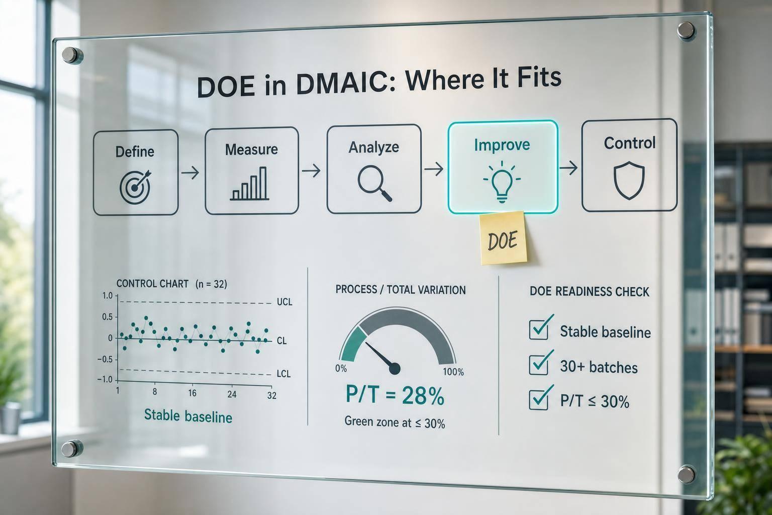 Thumbnail for: DOE in DMAIC: Where It Fits