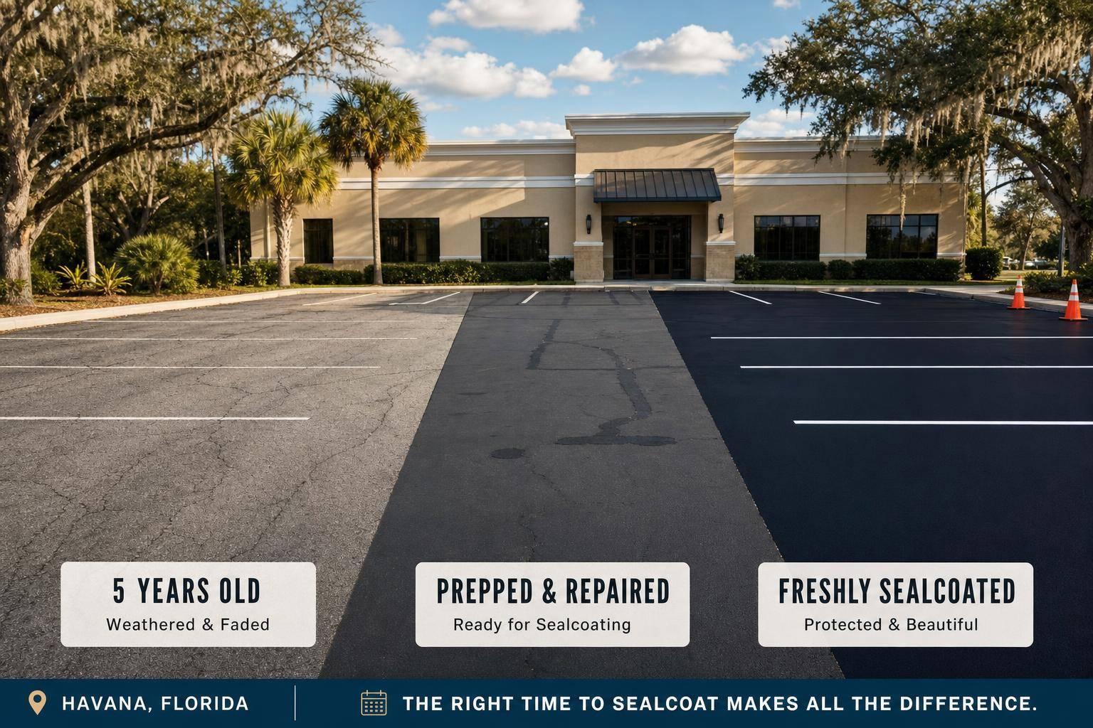 When to Schedule Sealcoating for Your Havana Property