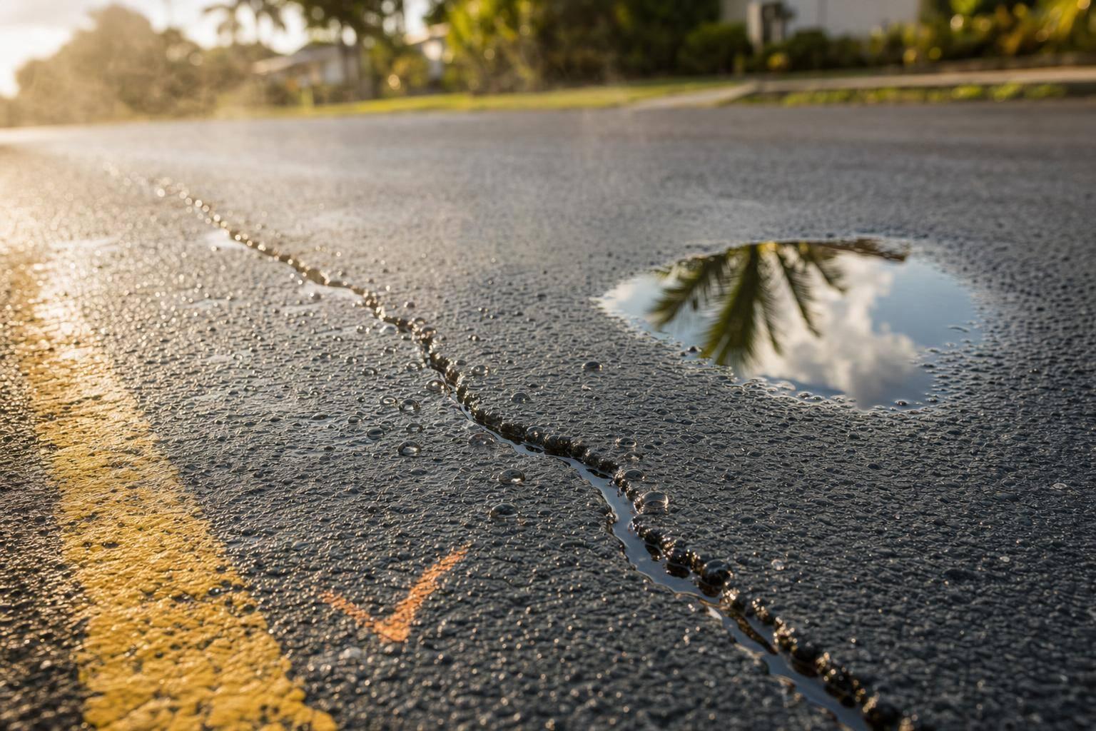 How Florida Heat and Rain Break Down Asphalt Pavement