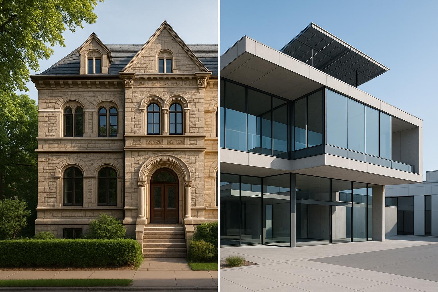 Thumbnail for: Traditional vs Modern Architecture: Key Differences