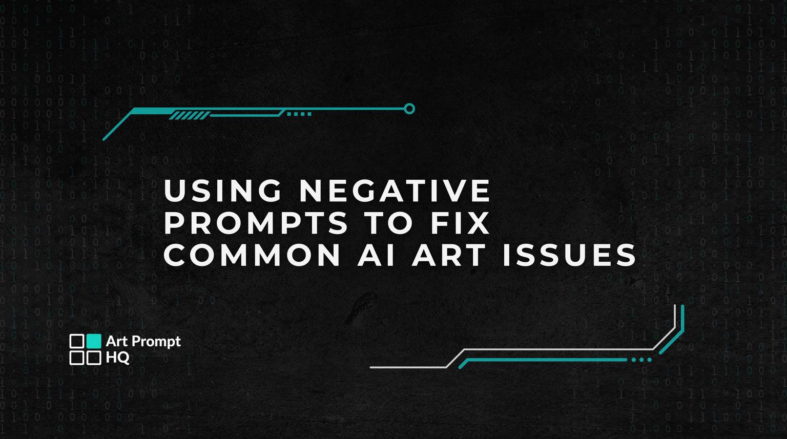 Thumbnail for: Using Negative Prompts to Fix Common AI Art Issues