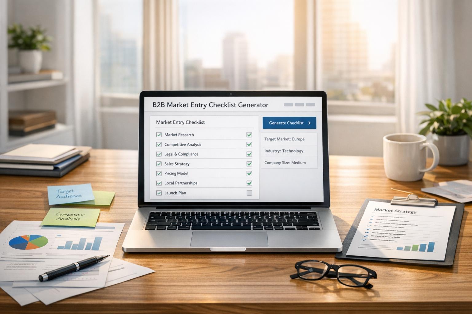 Thumbnail for: B2B Market Entry Checklist Generator