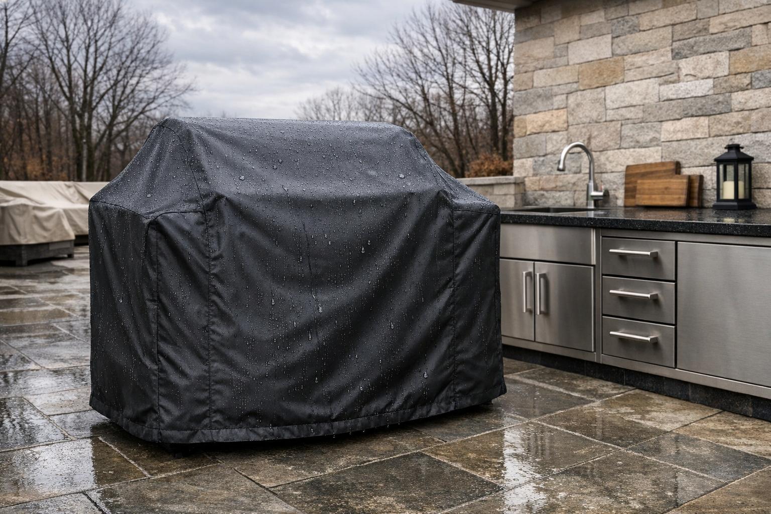 Thumbnail for: Gel, Pluie, Vent : Comment Préserver son Barbecue et son Outdoor Kitchen