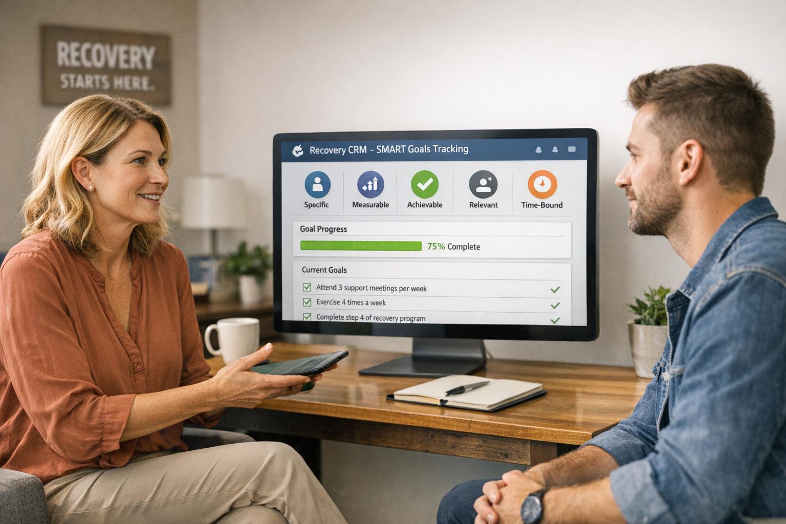 Featured image for How Recovery CRMs Support SMART Goal Tracking